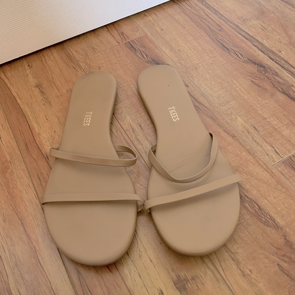TKEES Gemma sandal in coco butter Size 10